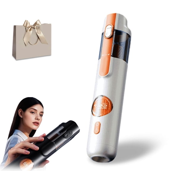 5-in-1 Smart Handheld Vacuum Cleaner, Cordless Mini Vacuum with 15kPa Strong Suction, Rechargeable Type-C Portable Dust Cleaner for Home, Car, Sofa, Inflatable Pump Function (White Standard Edition)