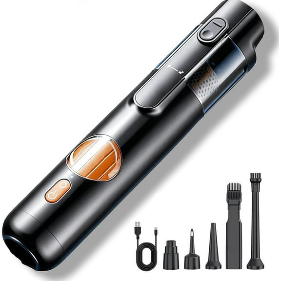 5-in-1 Smart Handheld Vacuum Cleaner Kit, Aspiradora de Mano 5 en 1 Inteligente, Cordless Portable Vacuum with 15Kpa Suction for Car Home Cleaning, Rechargeable Type-C Multi-Function