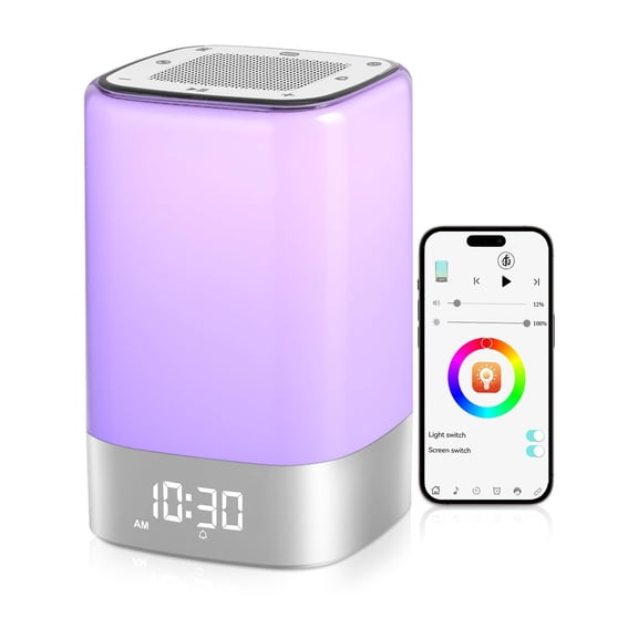 5 in 1 Sound Machine for Sleep,Alarm Clock & Night Light,Bluetooth Speaker VT1