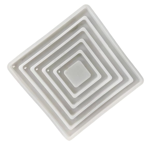 5-in-1 Square Shaped Resin Molds for Epoxy Resin