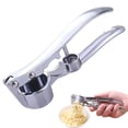 thumbnail image 1 of 5-in-1 Stainless Steel Garlic Press, Multi-Function Kitchen Gadget with Mincer, Crusher, Bottle Opener, Pit Remover (L), 1 of 9