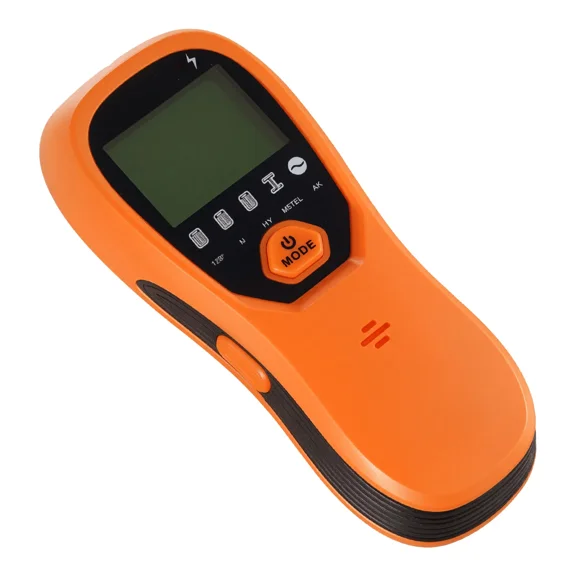5 in 1 Stud Finder Wall Scanner with Smart Sensor,High-Definition LCD Display,Audio Alarm for Metal,AC Wire,Joists,Pipes-Orange