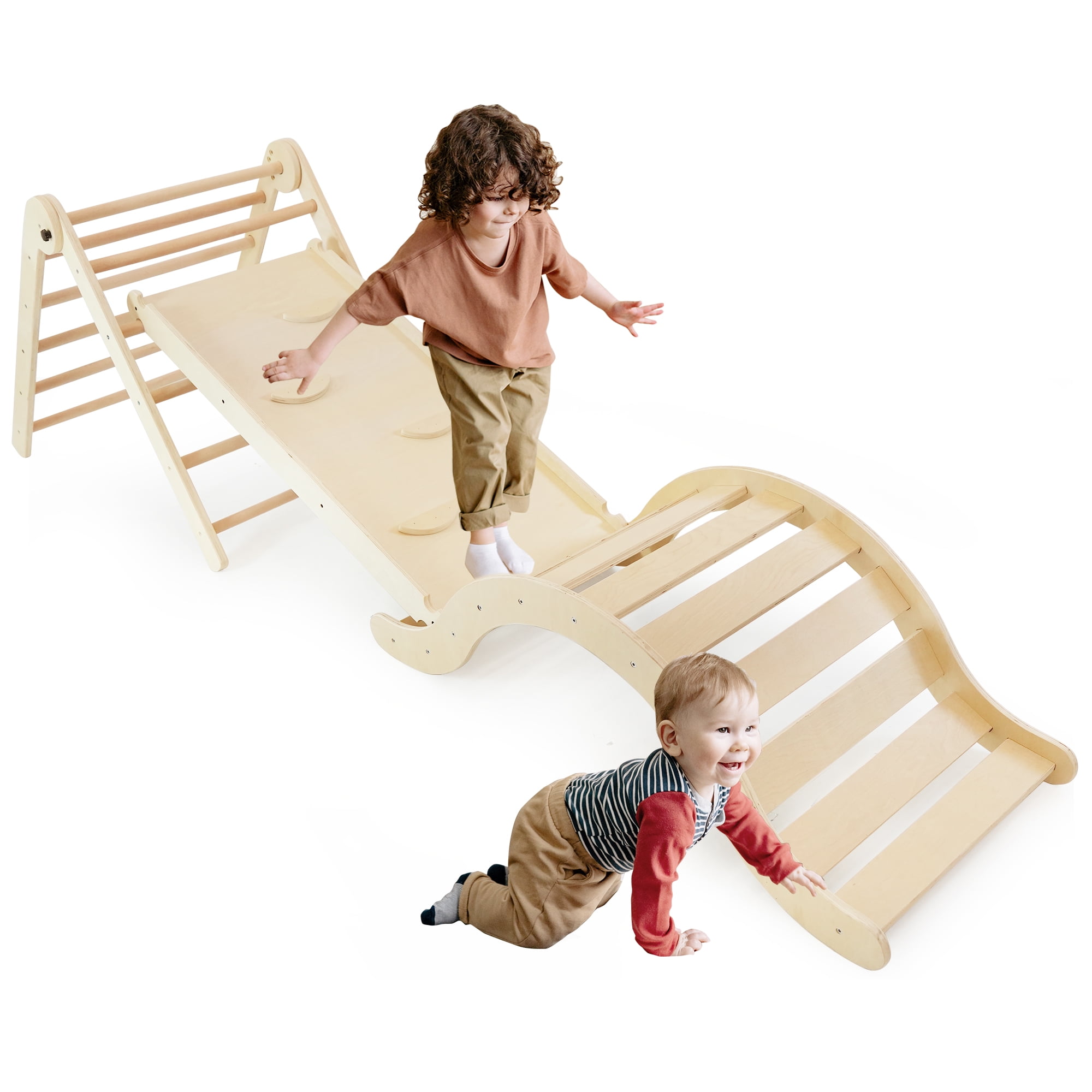 5-in-1 Toddler Climbing Toys Indoor, Climbing Toys with Ramp for ...