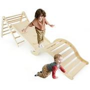 5-in-1 Toddler Climbing Toys Indoor, Climbing Toys with Ramp for Sliding or Climbing, Sturdy Kids Play Gym, Indoor Outdoor Playground for Toddlers