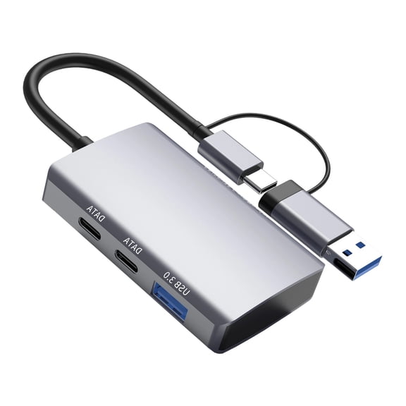 5 in 1 USB Type C Adapter USB3.0 Port Memory Card Reader for Laptop Tablets Connection