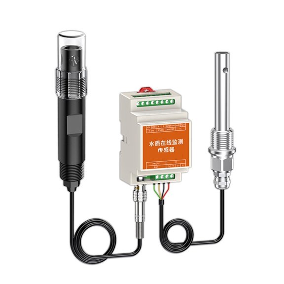 5-in-1 Water Quality Sensor PH EC TDS Salinity Temp Transmitter ,Easy to Operate - HIGH-TEMPERATURE