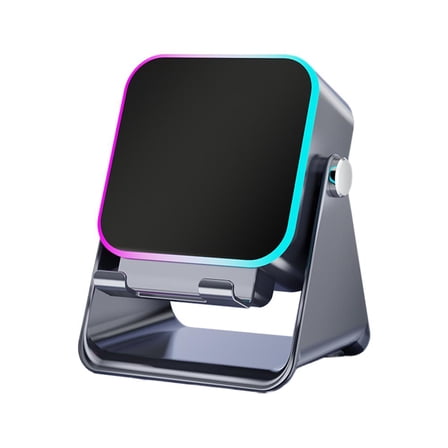 5-in-1 Wireless Induction Bluetooth Speaker with Adjustable Phone Stand,HD Surround Sound,360 Rotation,Colorful Light,5000mAh Rechargeable,Induction Speaker for /Android,Gifts for Men Women