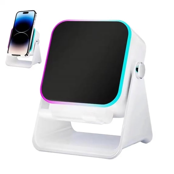 5-in-1 Wireless Induction Bluetooth Speaker With Phone Stand RGB Ambient Light Portable Audio Device