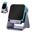 thumbnail image 1 of 5-in-1 Wireless Induction Bluetooth Speaker With Phone Stand RGB Ambient Light Portable Audio Device, 1 of 10
