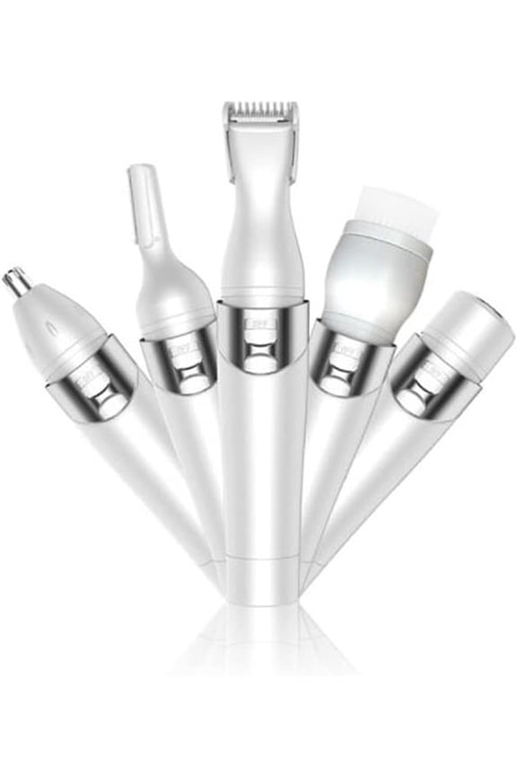 5 in 1 Women Electric Epilator Rechargeable Waterproof Razor Painless Epilator Body Hair Remover Nose Hair Beard Bikini Trimmer Face Facial