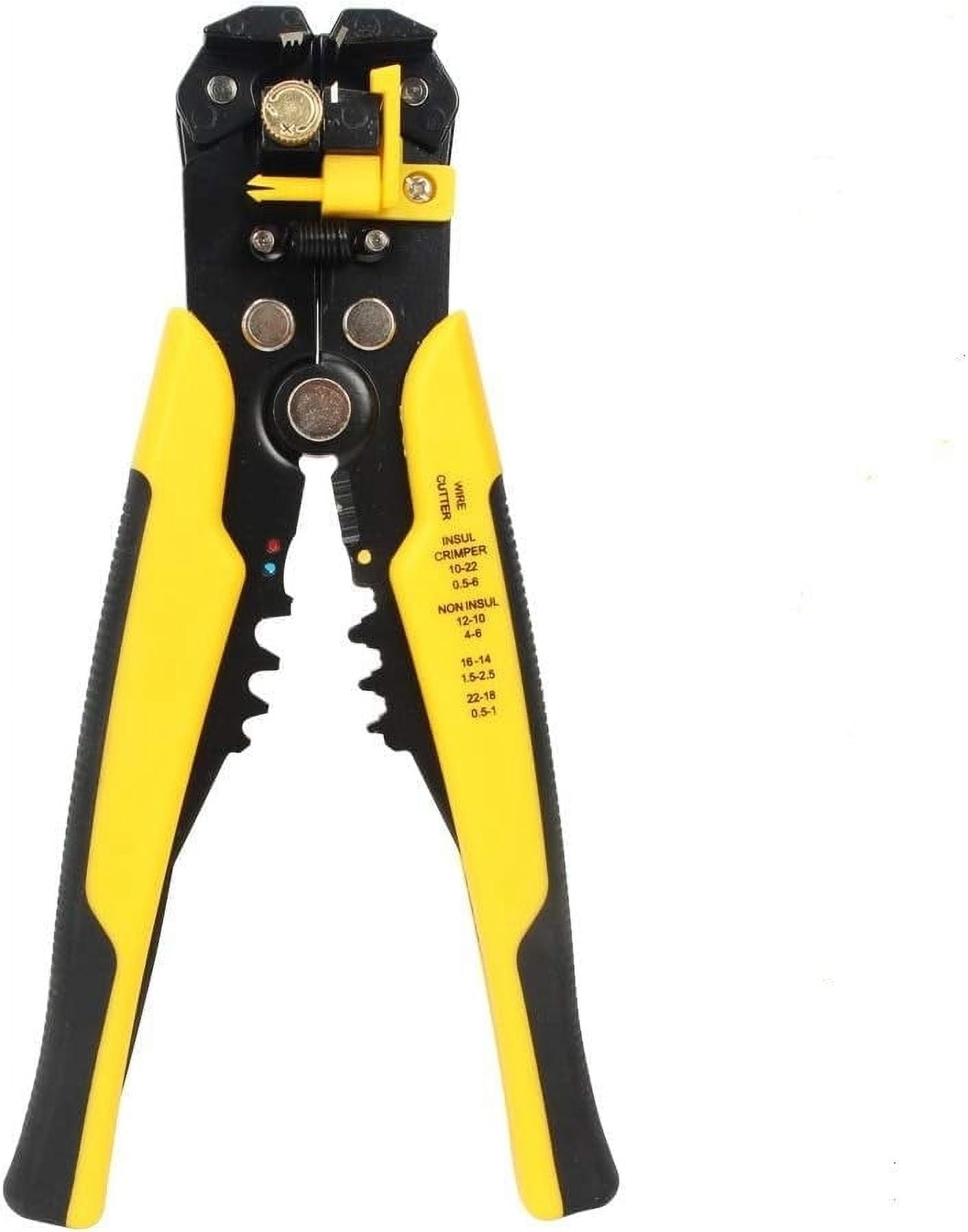 5-in-1 professional multifunctional wire stripper/crimping tool, wire cutter, wire crimping tool, wire stripper, wiring tool and multi-function hand tool.