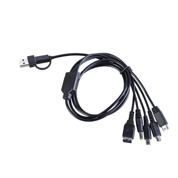 5 in 2 Type C USB Charging Line USB Charging Power Supply Charging Cable Replacement For Gaming Remote Controller