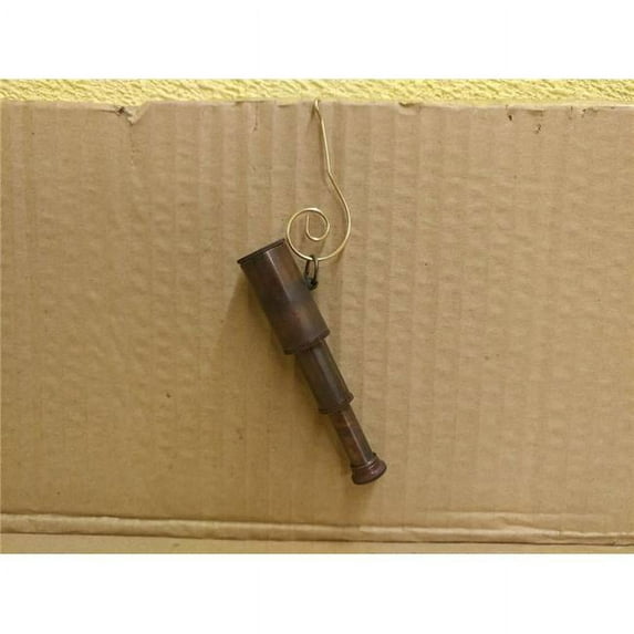 5 in. Antique Copper Spyglass Christmas Ornament