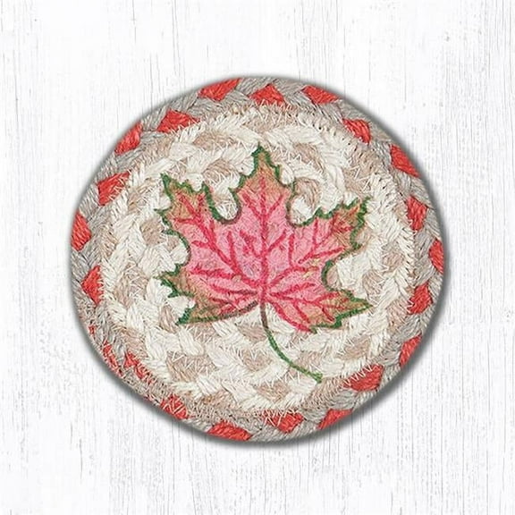 5 in. Autumn Leaves Individual Coaster Rug