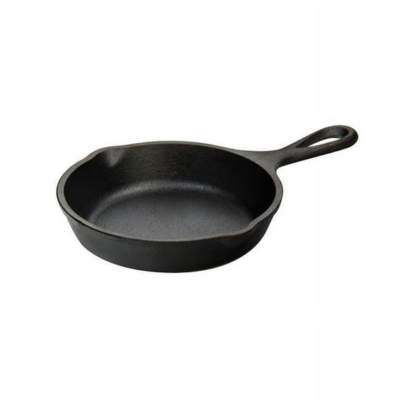 5 in. Cast Iron Skillet, Black - Case of 4
