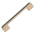 thumbnail image 1 of 5 in. Center Embossed Leather Strip Cabinet Pulls, Satin Gold, 1 of 3