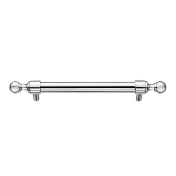 5 in. Center to Center Copper Zinc Cabinet Pull, Polished Chrome