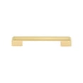 thumbnail image 1 of 5 in. Center to Center Zinc Cabinet Pull, Brushed Brass, 1 of 1