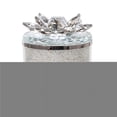 thumbnail image 1 of 5 in. Crystal Round Lotus Box, Clear & Frost, 1 of 1