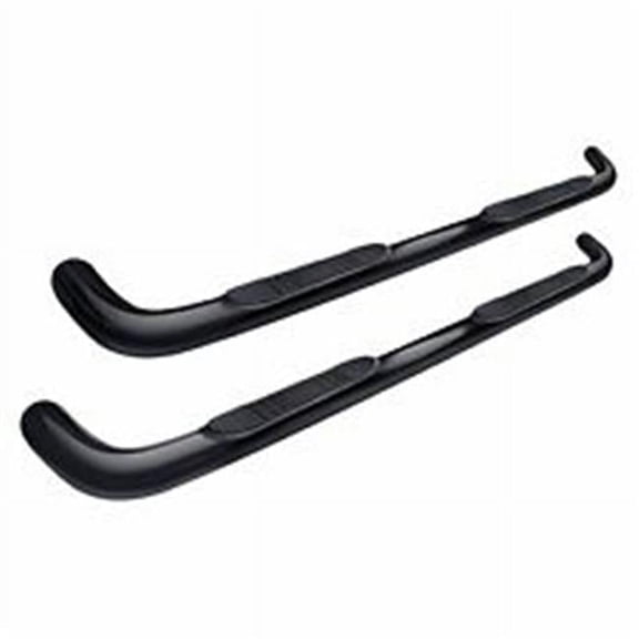 5 in. Curved Black Oval Tubes for 1999-2018 Silverado & Sierra Extended Cab