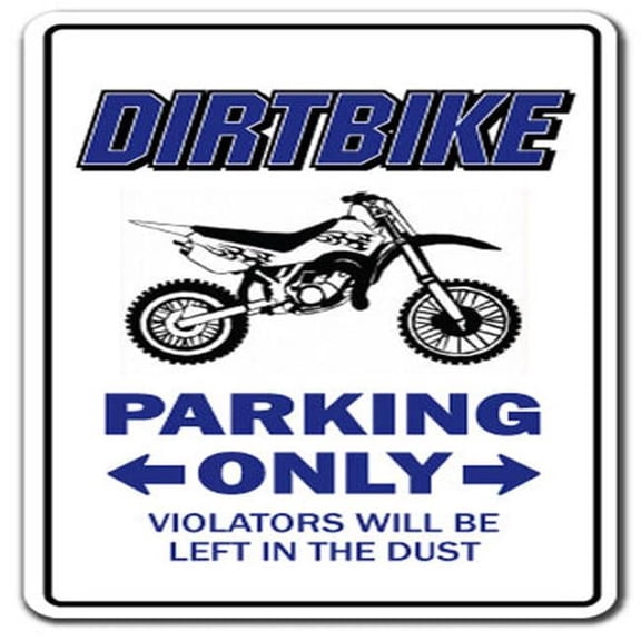 5 in. Dirtbike Parking Decal - Bmx Racing Cycle Bike Racing