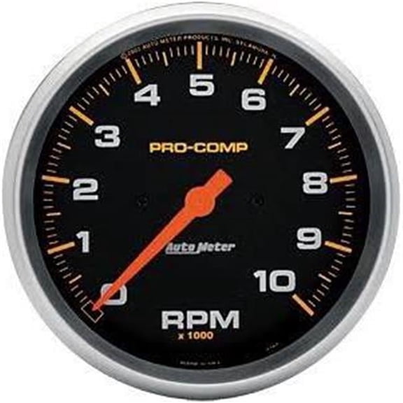 5 in. Electrical 10000 RPM Pro-Comp In-Dash Tachometer