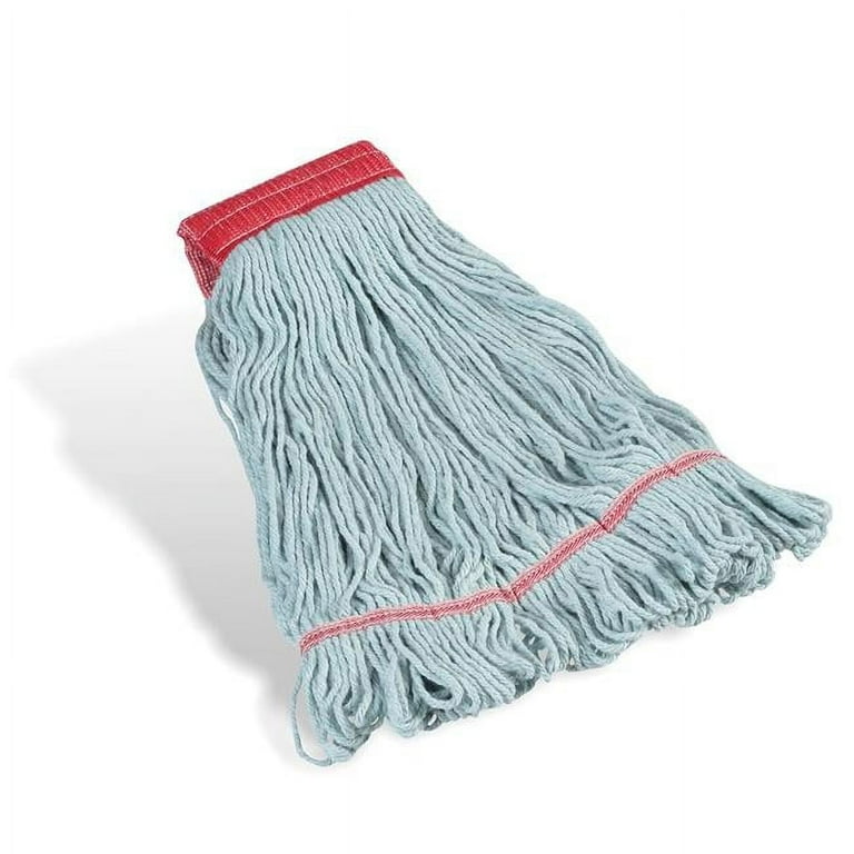 Looped-End Wet Mop Head, PET/Cotton Blend, Large, 5 Looped-End Wet Mop Head, PET/Cotton Blend, Large, 5