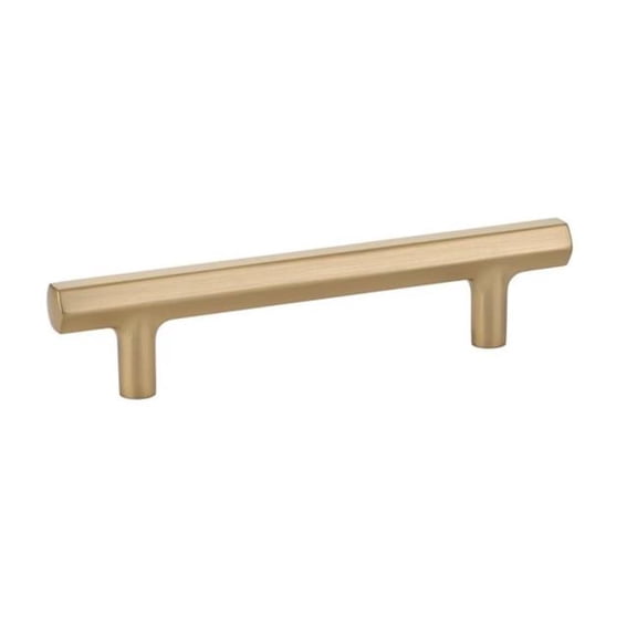 5 in. Mod Hex Center to Cent Cabinet Pull, Satin Brass