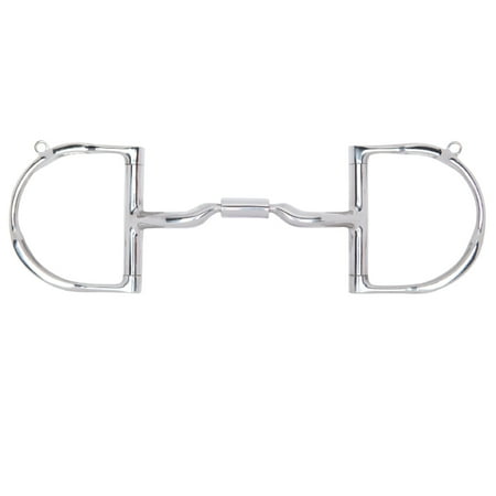 Myler Dee with Hooks Stainless Steel Low Port Comfort 5" Snaffle MB 04 - Level 2 Bit