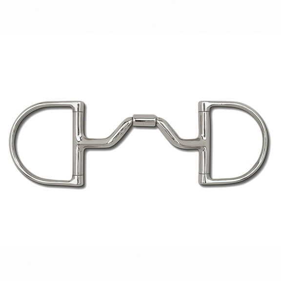 Myler MB 33 Dee Snaffle: Stainless Steel, Ported Barrel, Copper Inlay