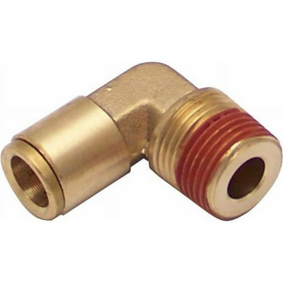 5 in. NPT Male to .38 in. Push Tube Elbow Air Fitting