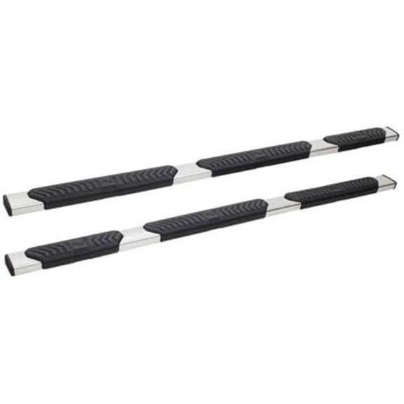 5 in. R5 Series Wheel-to-Wheel Polished Modular Nerf Step Bars for 2019-2019 Silverado & Sierra 1500 Crew Cab