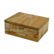 5 in. Rectangular Asteria Keepsake Box, Teak Stone