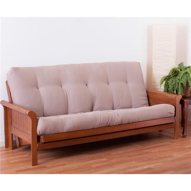 Toffee Twill Full Size Handcrafted Futon Mattress
