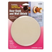 5 in., Rigid Vinyl, Ivory, Self Adhesive Wall Protector