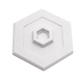 thumbnail image 1 of 5 in., Rigid Vinyl, White, Self Adhesive Concave Wall Protector, 1 of 2