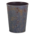 thumbnail image 1 of 5 in. Round Tapered Recycled Plastic Planter, Rustic Blue, 1 of 1