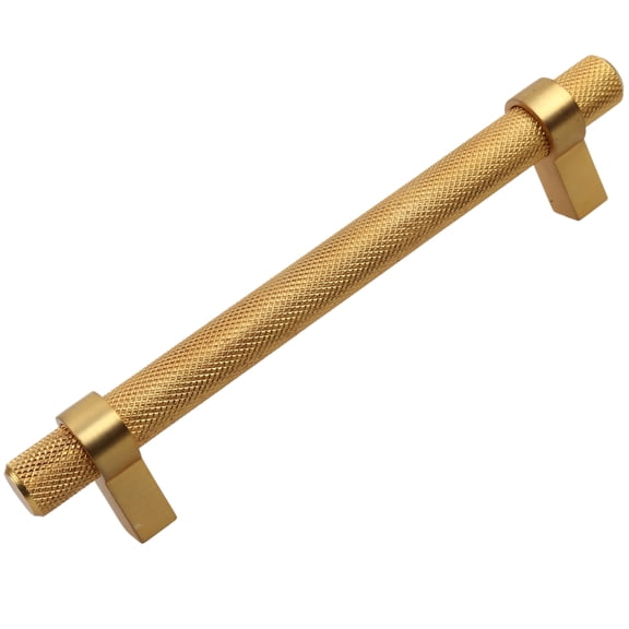 5 in. Screw Center Knurled Euro Solid Steel Bar Pull