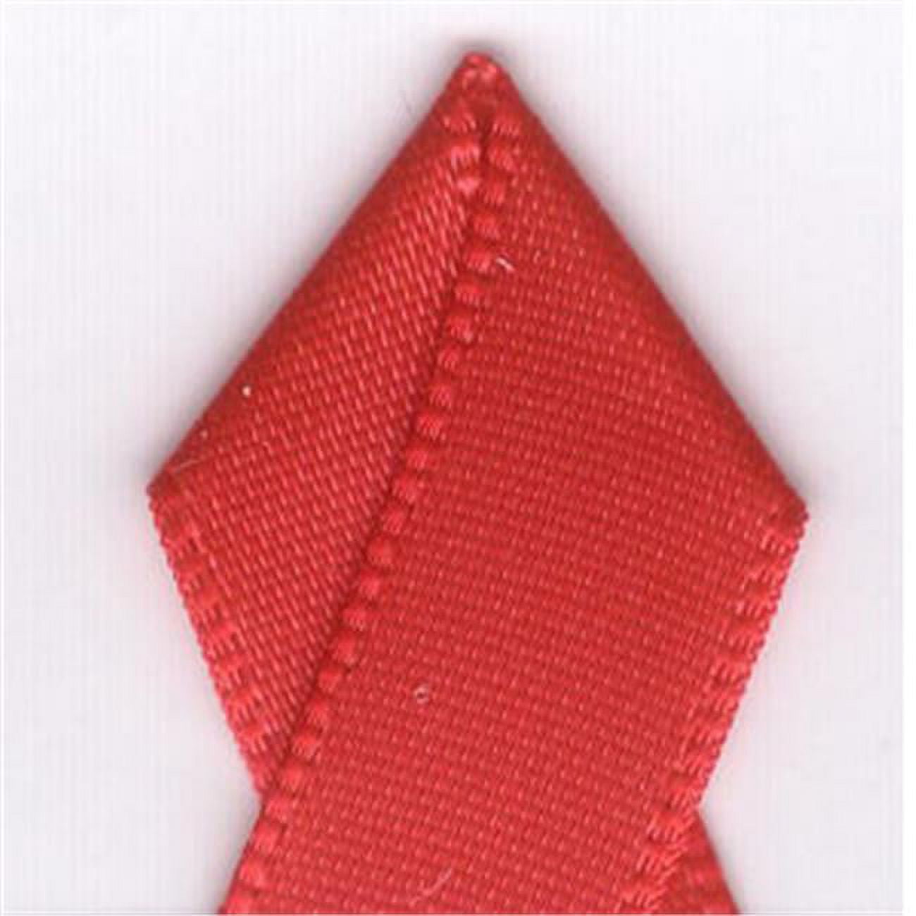 5 in. Single-Face Satin Ribbon 100 Yards - Hot Red