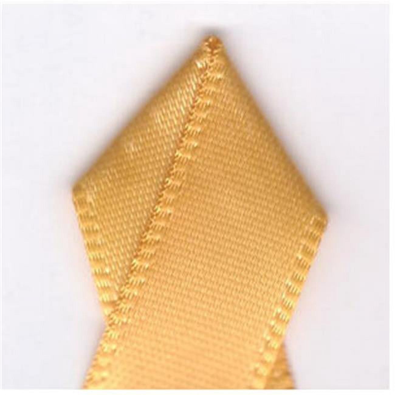 5 in. Single-Face Satin Ribbon 100 Yards - Yellow Gold