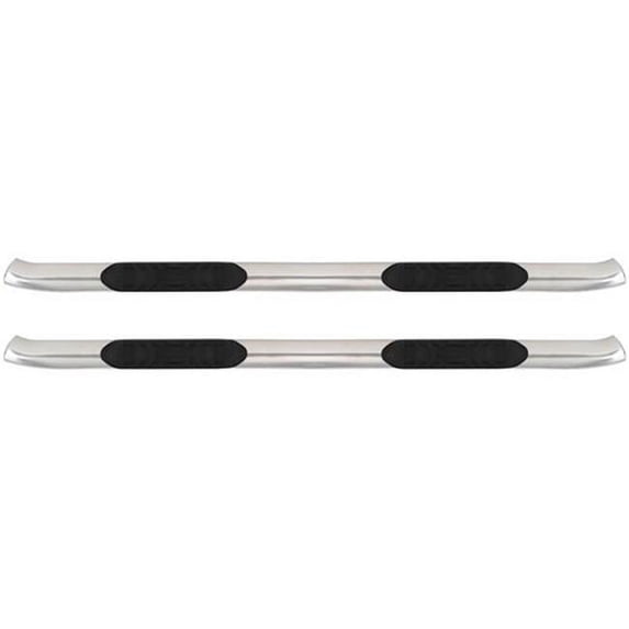 5 in. Stainless Steel Mirror Polished Oval Step Bars for 2007-2015 Silverado & Sierra 1500-2500HD & 3500HD Including Desiel Extended Cab & 2014-2015 Double Cab
