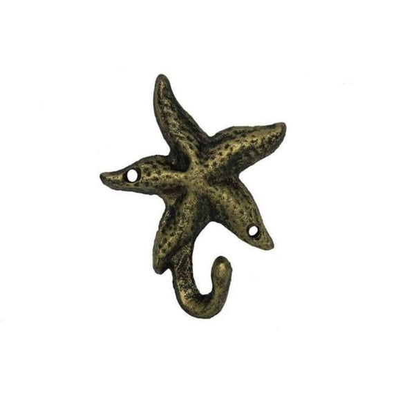 5 in. Starfish Hook, Antique Copper