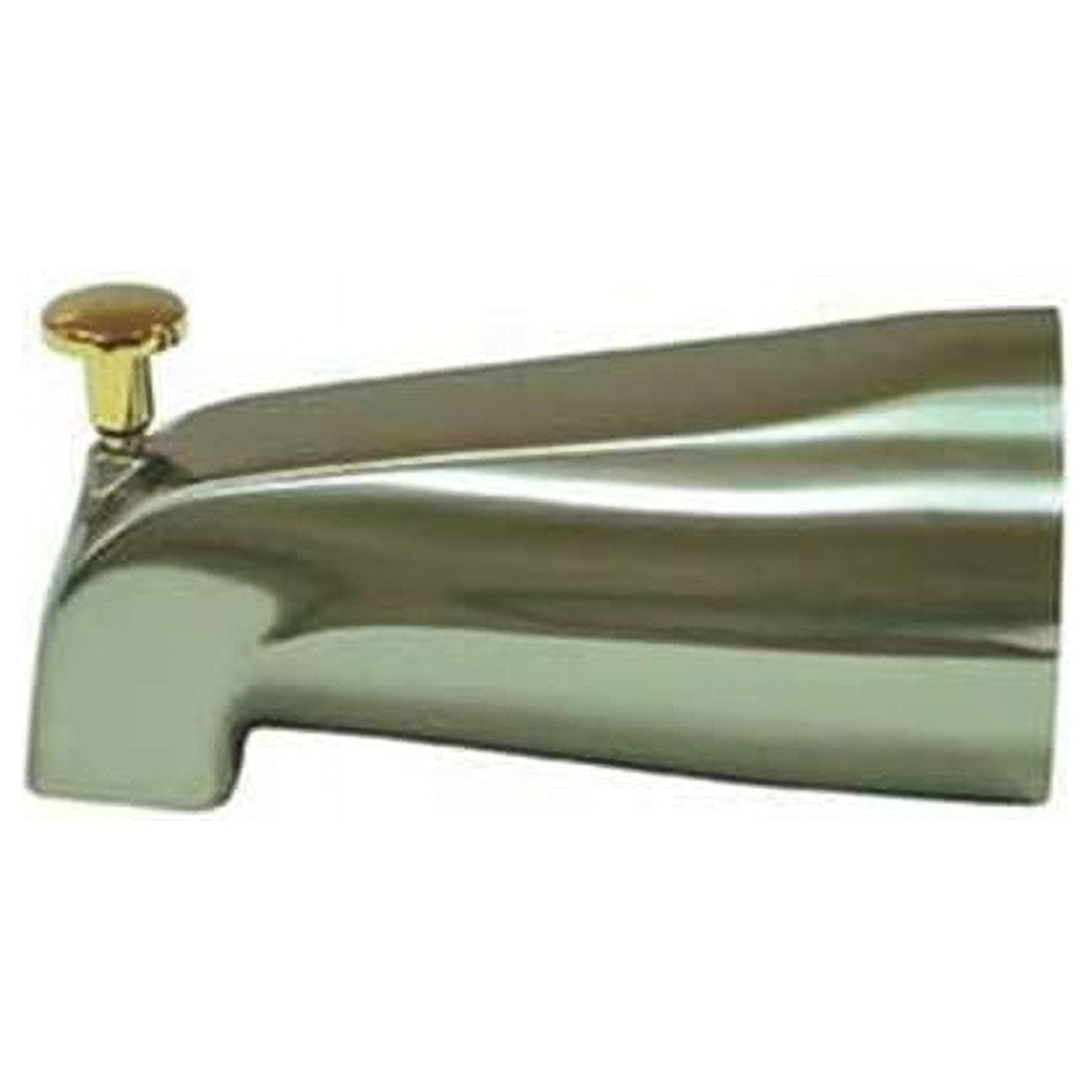 Elegant Dual-Function Chrome Wall-Mounted Tub Spout with Diverter