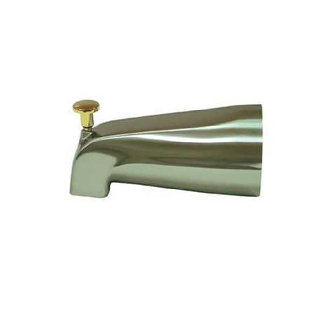 Elegant Dual-Function Chrome Wall-Mounted Tub Spout with Diverter