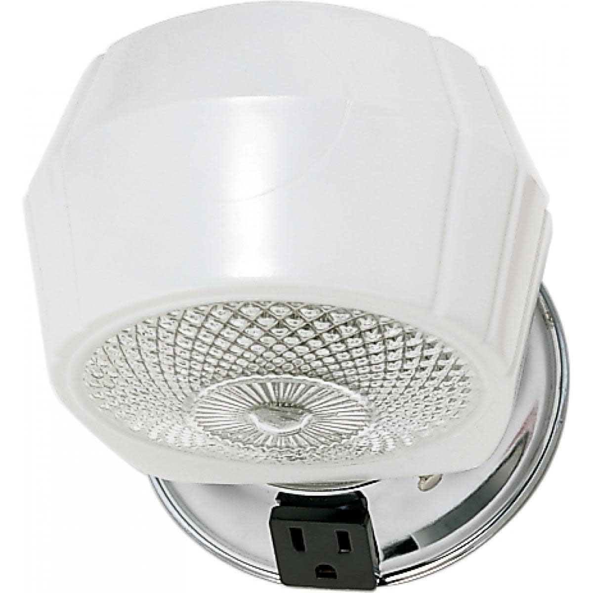 Polished Chrome and Crystal Glass Bathroom Vanity Sconce