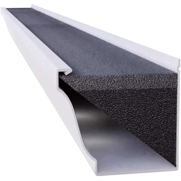 5 in. W X 48 in. L Black Polyether Outdoor Foam Gutter Guard