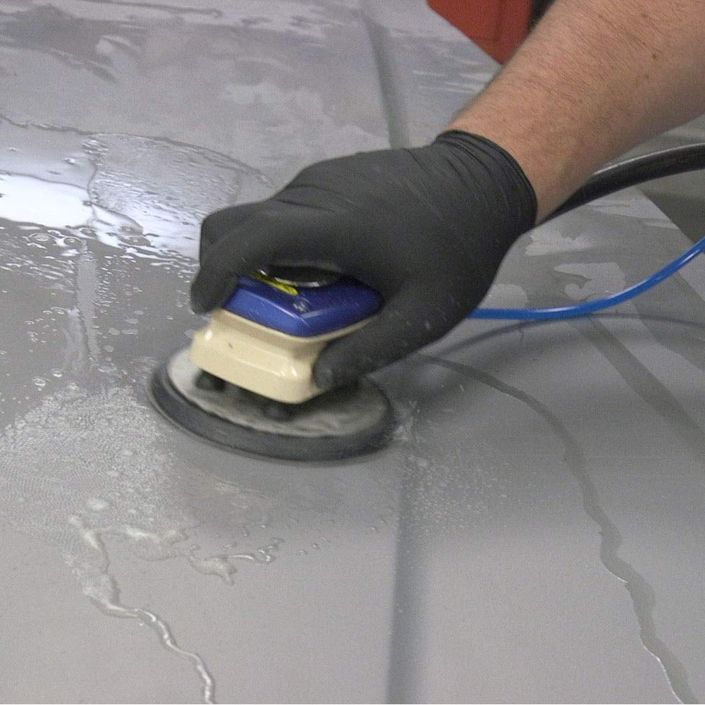 5 in. Wet Jitterbug Block Sander Air Pneumatic Orbital with Water Hose