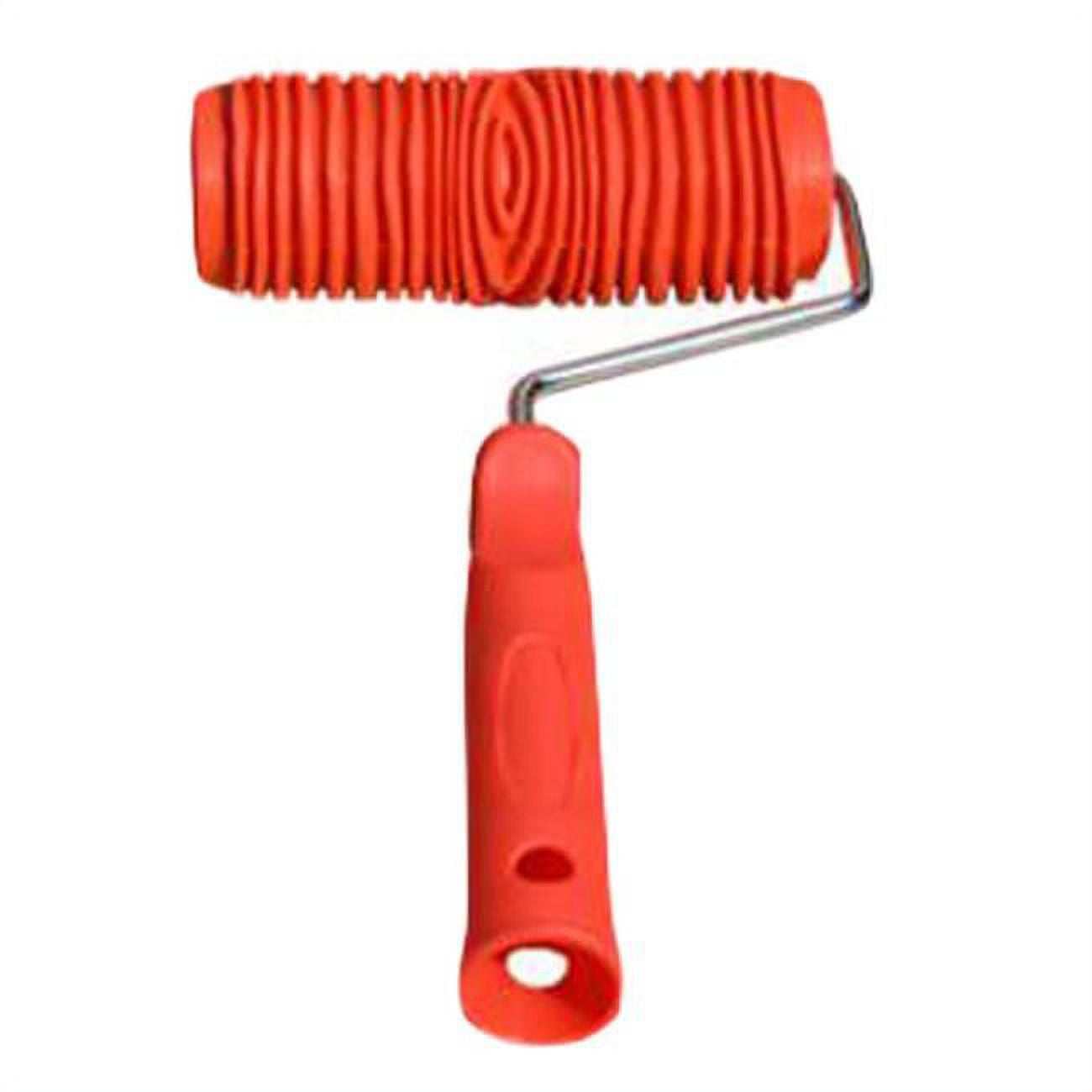 5 in. Wood Grain Decorative Pattern Art Craft Texture Paint Roller, Multi Color