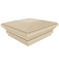 thumbnail image 1 of 5 in. x 5 in. Sand Vinyl Contemporary Fence Post Cap, 1 of 1