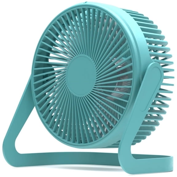 5 inch Desk Fan Mini USB Fan Small Table Fan Portable Desktop Fan Personal Quiet Fan Camping Fan for Desk Office Desktop Bedroom,Powered by USB,Blue,Topboutique